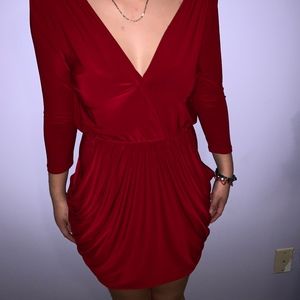 WINE RED DRESS